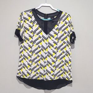 Worthington Chiffon Mix Top